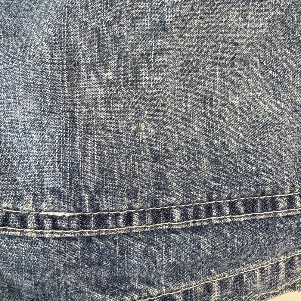 Vintage 90s GAP Denim Chore Jacket Sz Medium M Workwear - Picture 5 of 13